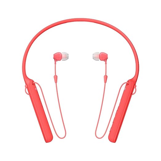 Sony WI-C400 Wireless in-Ear Neck Band Headphones with 20 hrs Battery Life, Light Weight, Bluetooth Headset with mic for Phone Calls, Vibration Notification, Work from Home, Tangle Free Cable (Red) Sony WI-C400 Wireless in-Ear Neck Band Headphones with 20 hrs Battery Life, Light Weight, Bluetooth Headset with mic for Phone Calls, Vibration Notification, Work from Home, Tangle Free Cable (Red)